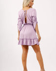 ATHENA LAVENDER SHORT DRESS