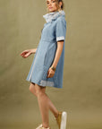 ROMINA LIGHT BLUE CASUAL DRESS